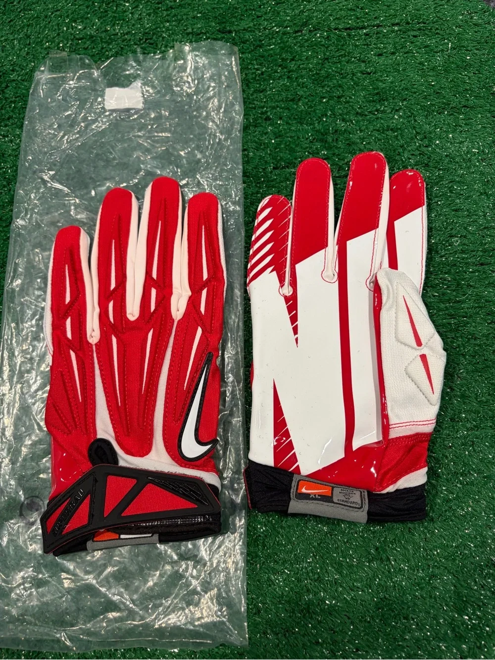 NEW NIKE SUPERBAD 2.0 PADDED WR FOOTBALL GLOVES